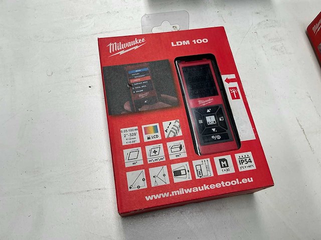 Milwaukee ldm100 bouwlaser afstandsmeter - afbeelding 1 van  2