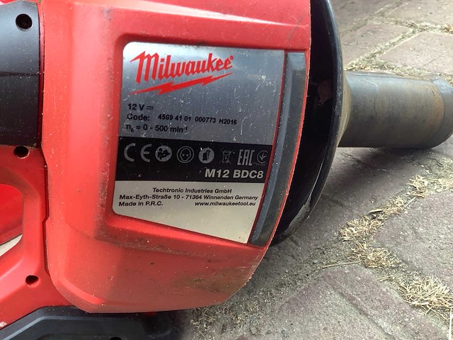 Milwaukee m12 bcd8 ontstoppingsmachine - afbeelding 5 van  5