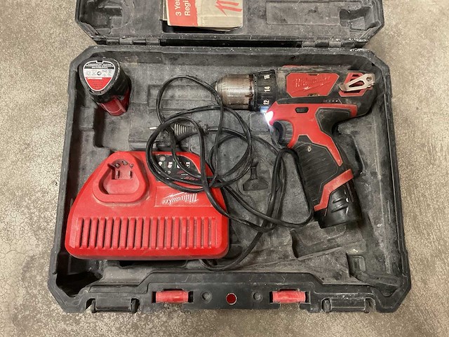 Milwaukee m12 bdd 12v accuboormachine - afbeelding 1 van  1