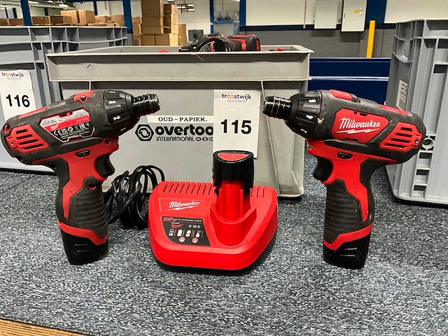 Milwaukee m12 bsd schroefboormachine (10x) - afbeelding 1 van  5