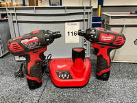 Milwaukee m12 bsd schroefboormachine (10x) - afbeelding 1 van  5