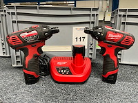 Milwaukee m12 bsd schroefboormachine (10x) - afbeelding 1 van  5