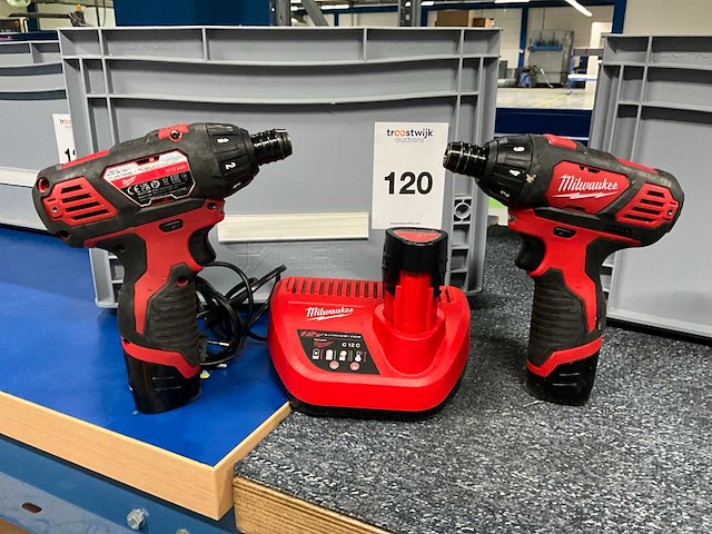 Milwaukee m12 bsd schroefboormachine (10x) - afbeelding 1 van  5