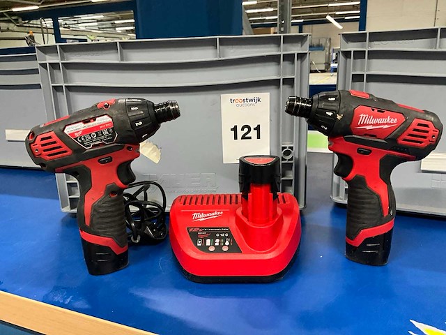 Milwaukee m12 bsd schroefboormachine (10x) - afbeelding 1 van  5