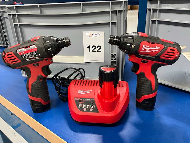 Milwaukee m12 bsd schroefboormachine (10x) - afbeelding 1 van  5