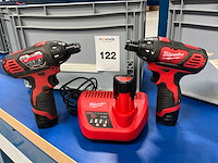 Milwaukee m12 bsd schroefboormachine (10x) - afbeelding 1 van  5