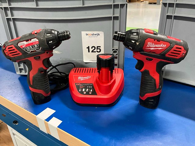 Milwaukee m12 bsd schroefboormachine (10x) - afbeelding 1 van  5
