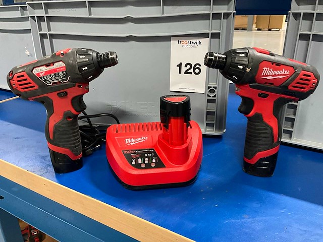 Milwaukee m12 bsd schroefboormachine (10x) - afbeelding 1 van  5