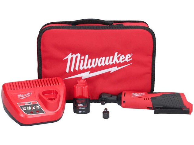 Milwaukee m12 ir-201b (3/8") 12v li-ion accu ratelsleutel set (1x 2.0ah accu) in tas – 4933441720 - afbeelding 1 van  5