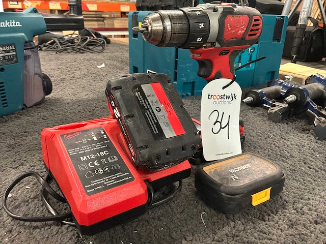 Milwaukee m18 bdd boormachine - afbeelding 2 van  5