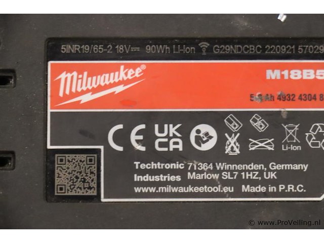 Milwaukee m18 boorschroefmachine fdd3-0x - afbeelding 2 van  12