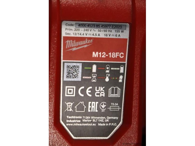Milwaukee m18 boorschroefmachine fdd3-0x - afbeelding 3 van  12