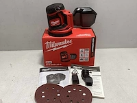 Milwaukee m18 bos125-0 18v li-ion accu excentrische schuurmachine body - 125mm