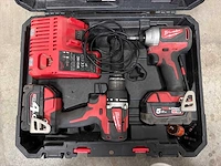 Milwaukee m18 cblpp2b accu combiset met 2 machines, 2x 5.0ah accu - afbeelding 2 van  3