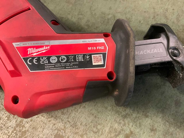 Milwaukee m18 fhz accu reciprozaag - afbeelding 4 van  9