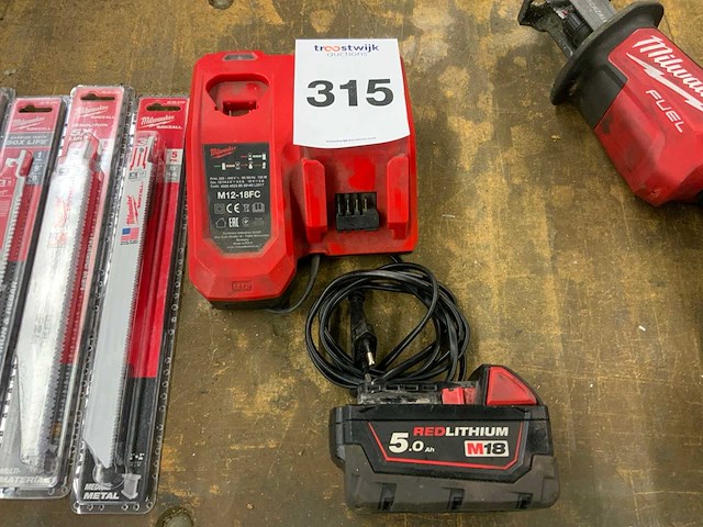 Milwaukee m18 fhz accu reciprozaag - afbeelding 8 van  9