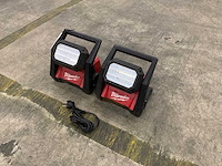 Milwaukee m18 haol bouwlamp (2x)