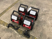 Milwaukee m18 haol bouwlamp (4x)
