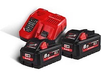 Milwaukee m18 hnrg-802 | 2x 8,0 ah accu + snellader - afbeelding 1 van  1