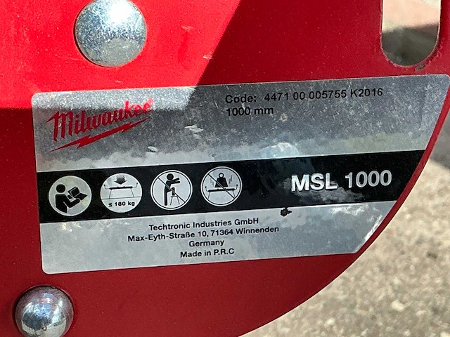 Milwaukee msl1000 zaagtafel onderstel - afbeelding 5 van  5