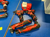 Milwaukee schroefboormachine (4x) - afbeelding 1 van  4