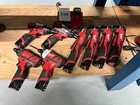 Milwaukee schroefboormachine (8x) - afbeelding 1 van  6