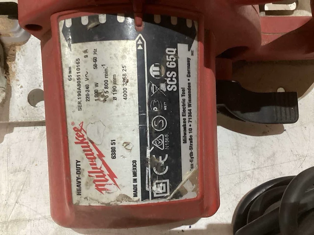 Milwaukee scs 65 q cirkelzaagmachine - afbeelding 3 van  3