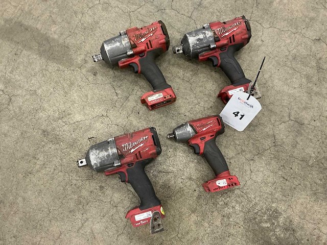 Milwaukee slagmoersleutel (4x) - afbeelding 1 van  8