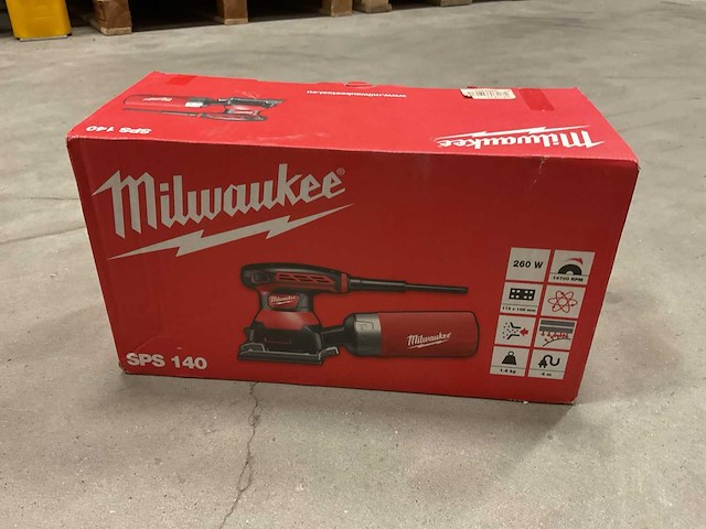 Milwaukee sps 140 vlakschuurmachine - afbeelding 2 van  3