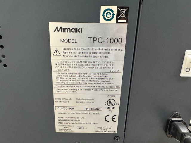Mimaki tpc-1000 proffesionele printer en snijplotter - afbeelding 4 van  13