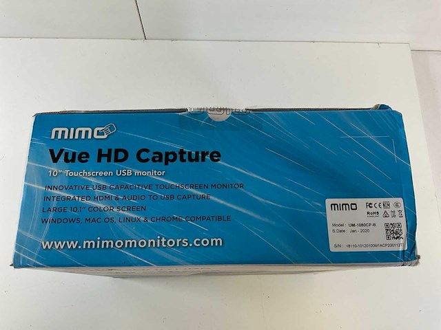 Mimo (um-1080cp-b) 10,1”, 1280x800 (wxga) lcd touchscreen monitors (4x) - afbeelding 6 van  9