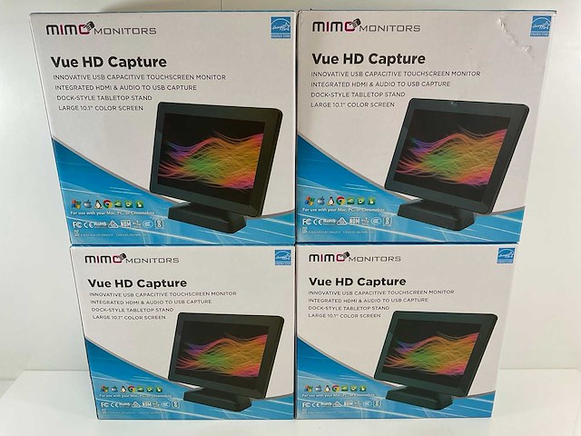 Mimo (um-1080cp-b) 10,1”, 1280x800 (wxga) lcd touchscreen monitors (new) (4x) - afbeelding 1 van  9