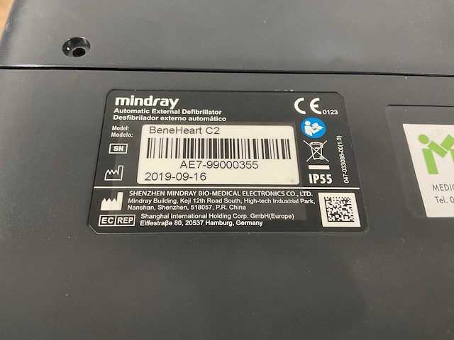 Mindray beneheart c2 defibrillator - afbeelding 6 van  6
