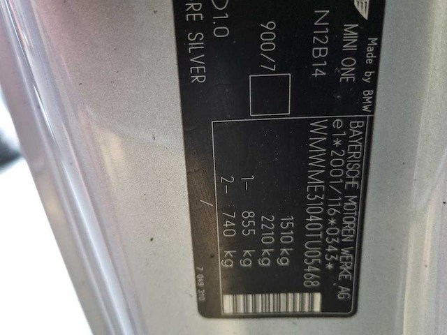 Mini 3-deurs 1.4 one , 49-xp-rv - afbeelding 8 van  16
