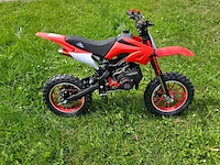 Mini crossmotor, ultramotocross, 49cc - 2 takt, rood, 2024