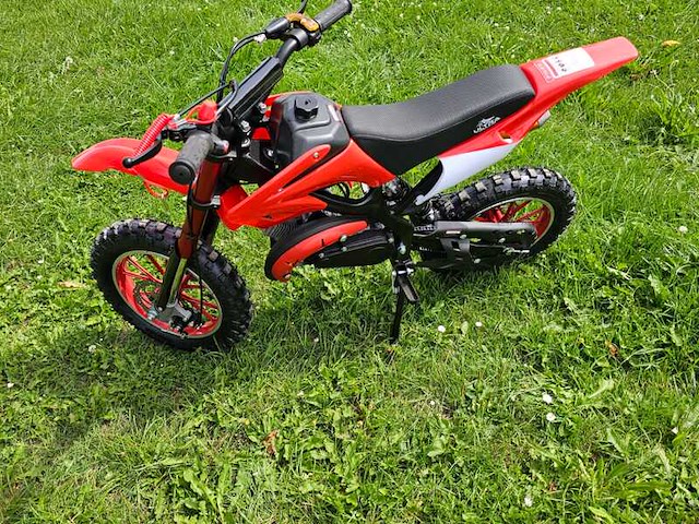 Mini crossmotor, ultramotocross, 49cc - 2 takt, rood, 2024 - afbeelding 2 van  6