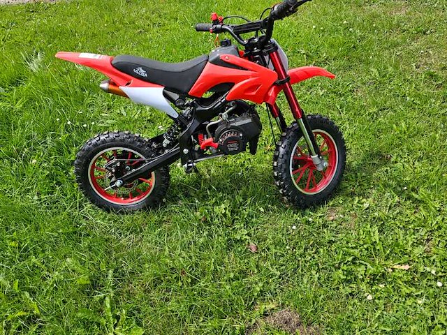 Mini crossmotor, ultramotocross, 49cc - 2 takt, rood, 2024 - afbeelding 5 van  6