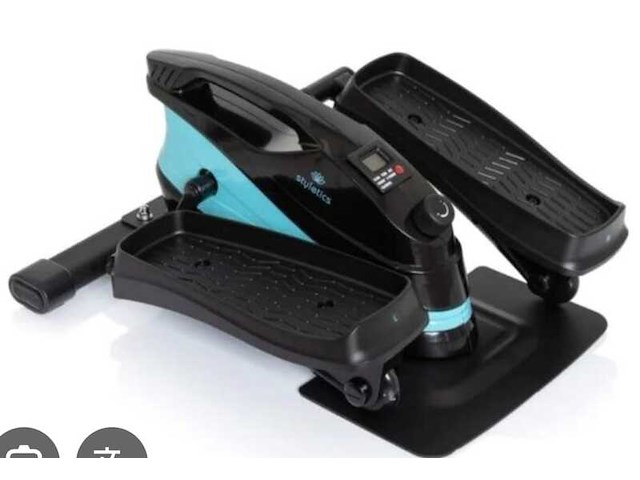 Mini crosstrainer styletics, blauw/zwart - afbeelding 2 van  2