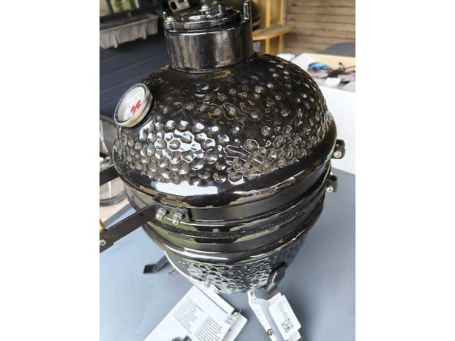 Mini kamado grill chef, zwart - afbeelding 3 van  9