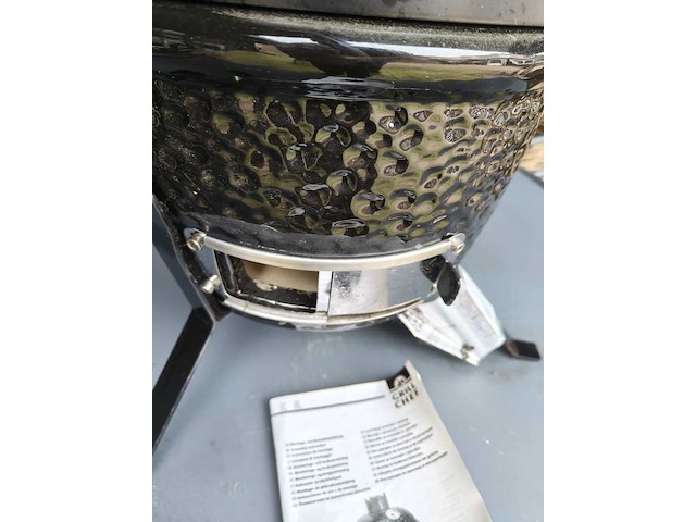 Mini kamado grill chef, zwart - afbeelding 7 van  9