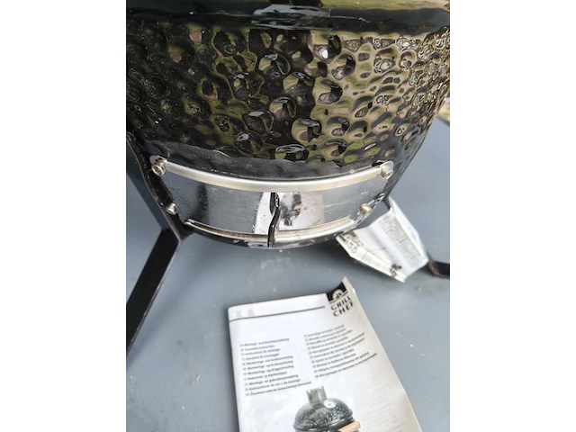 Mini kamado grill chef, zwart - afbeelding 8 van  9
