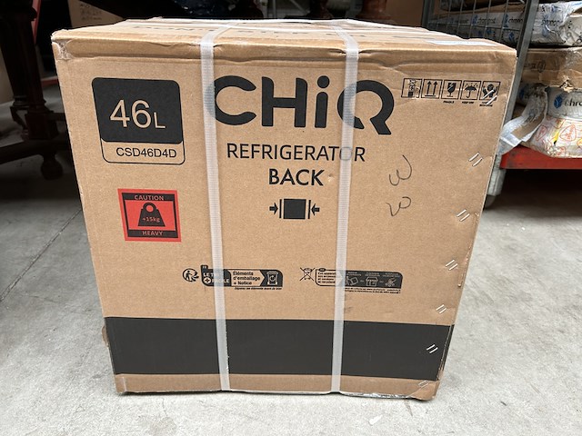 Mini koelkast, minibar 46 liter, chiq, csd46d4d - afbeelding 2 van  3