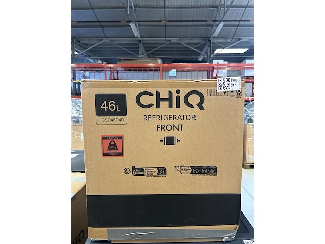 Mini koelkast, minibar 46 liter chiq, csd46d4d - afbeelding 1 van  2