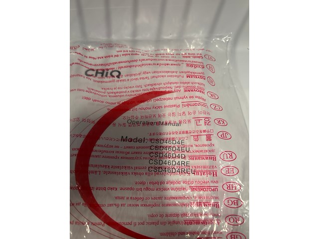 Mini koelkast, minibar 46 liter chiq, csd46d4d - afbeelding 3 van  4