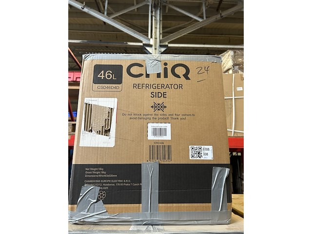 Mini koelkast, minibar 46 liter chiq, csd46d4d - afbeelding 1 van  2