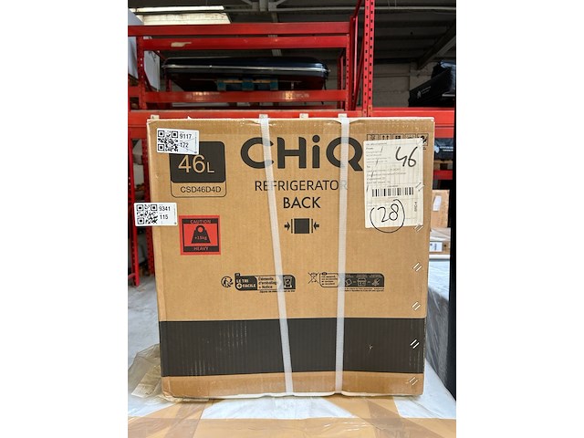 Mini koelkast, minibar 46 liter, chiq, csd46d4d - afbeelding 1 van  2