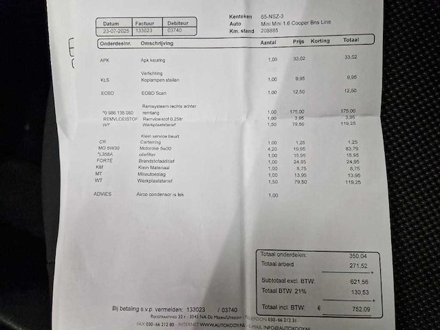 Mini mini 1.6 cooper business line 2010 | 65-nsz-3 - afbeelding 2 van  11