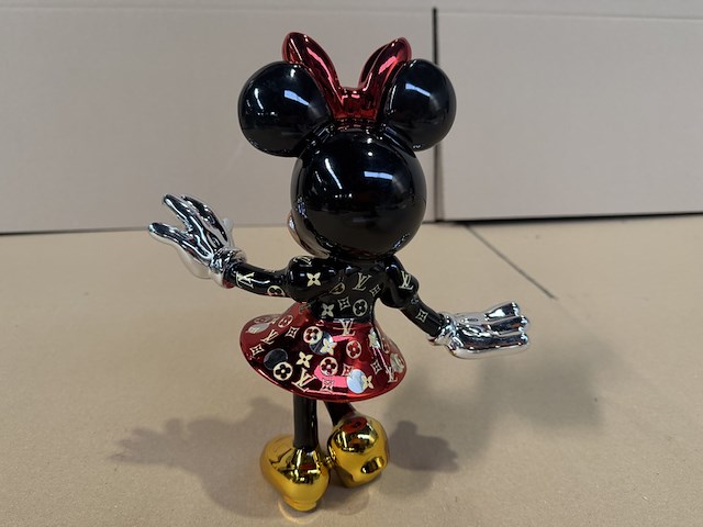Mini mouse, lior24, roze / zwart / goud / rood en zilver - afbeelding 3 van  4