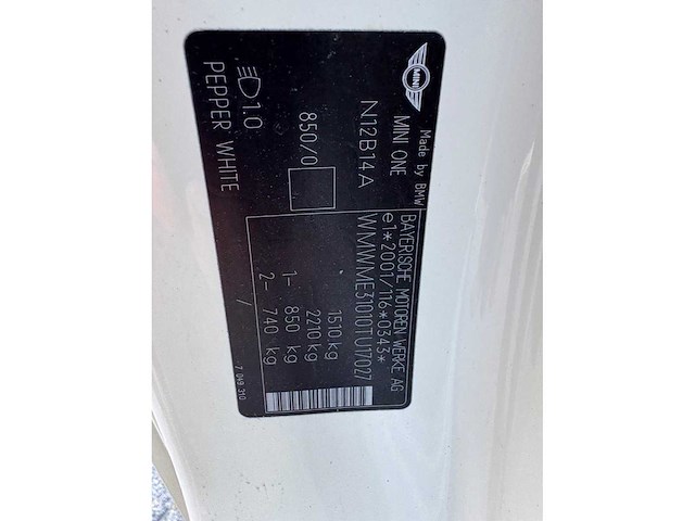 Mini one 1.4 pepper - personenauto - afbeelding 3 van  11