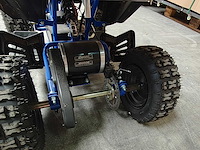 Mini quad electrisch 800 watt blauw - afbeelding 2 van  6